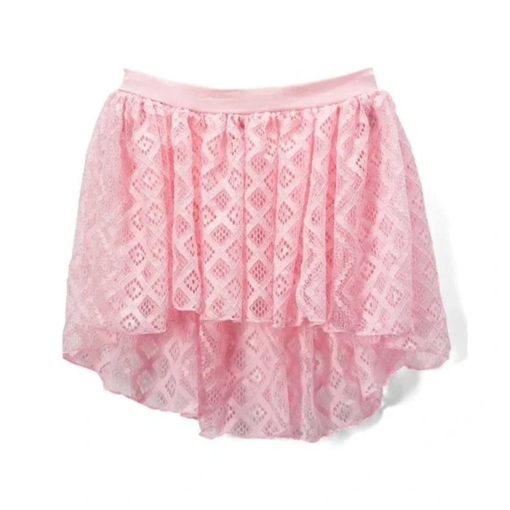 2️⃣/💲1️⃣5️⃣NEW Basic Moves Pink Lace Skirt